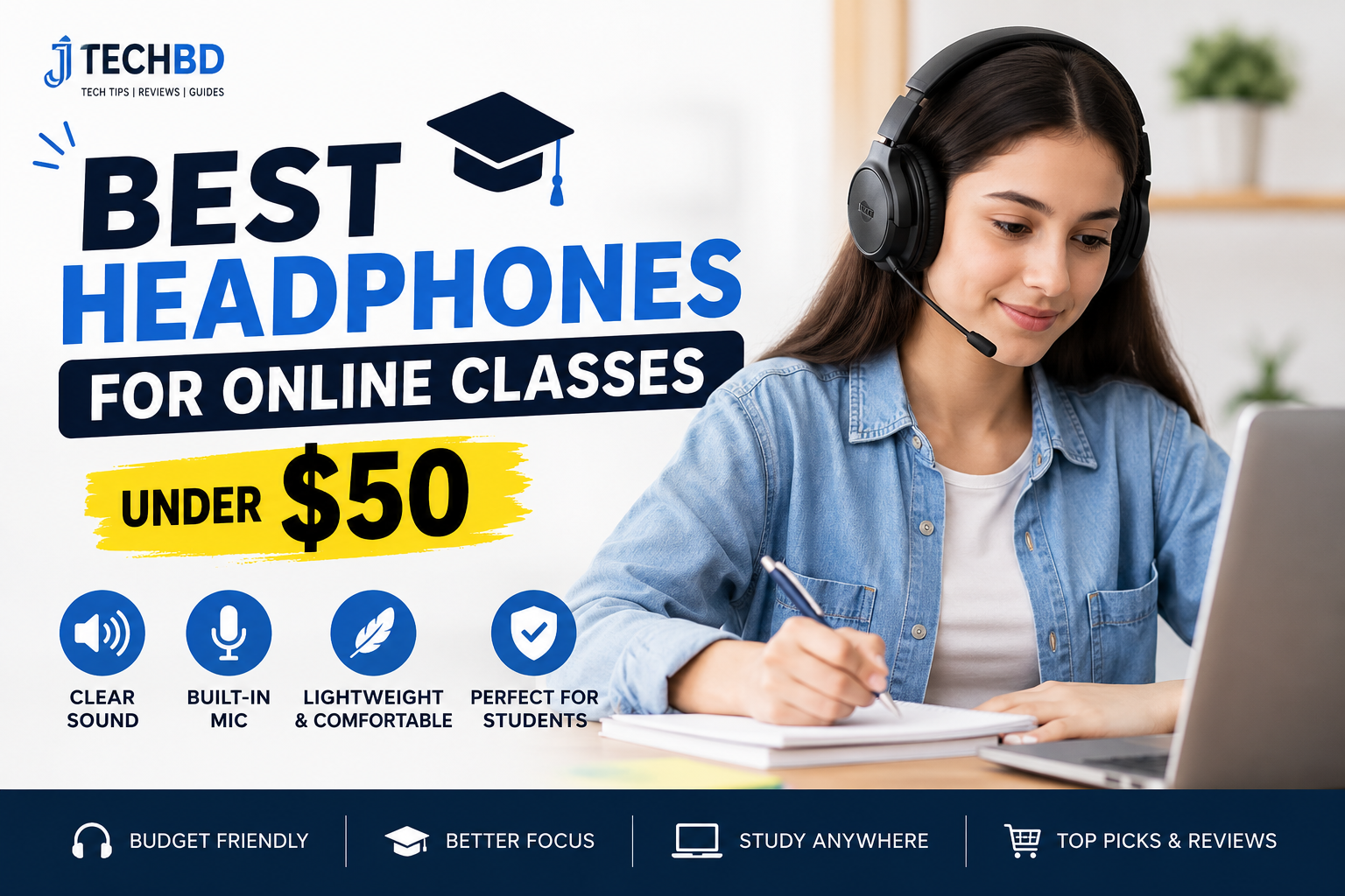 Best Headphones for Online Classes Under $50