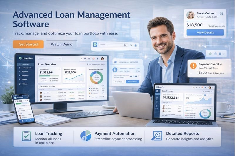 Loan management software - desktop and web-based tracking system by Jahid Babu Tech