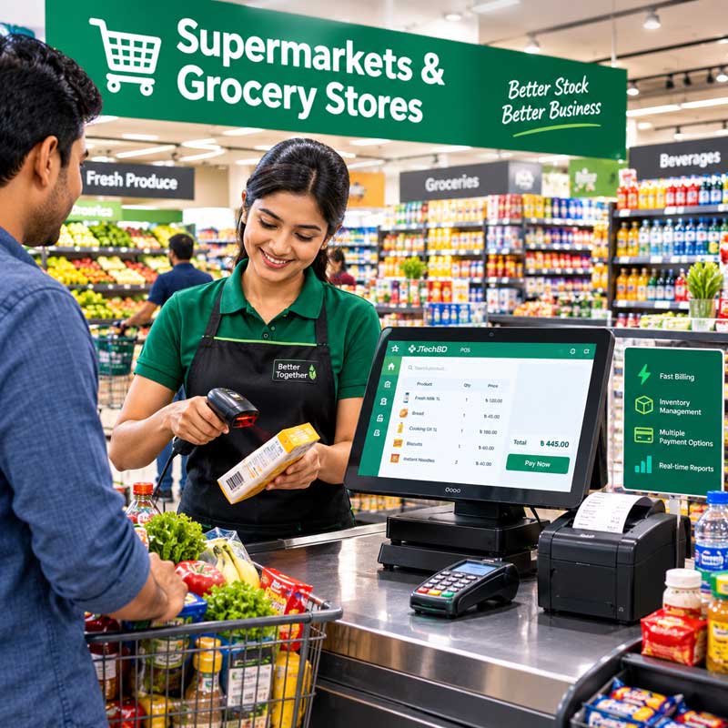 Modern Supermarket POS Checkout